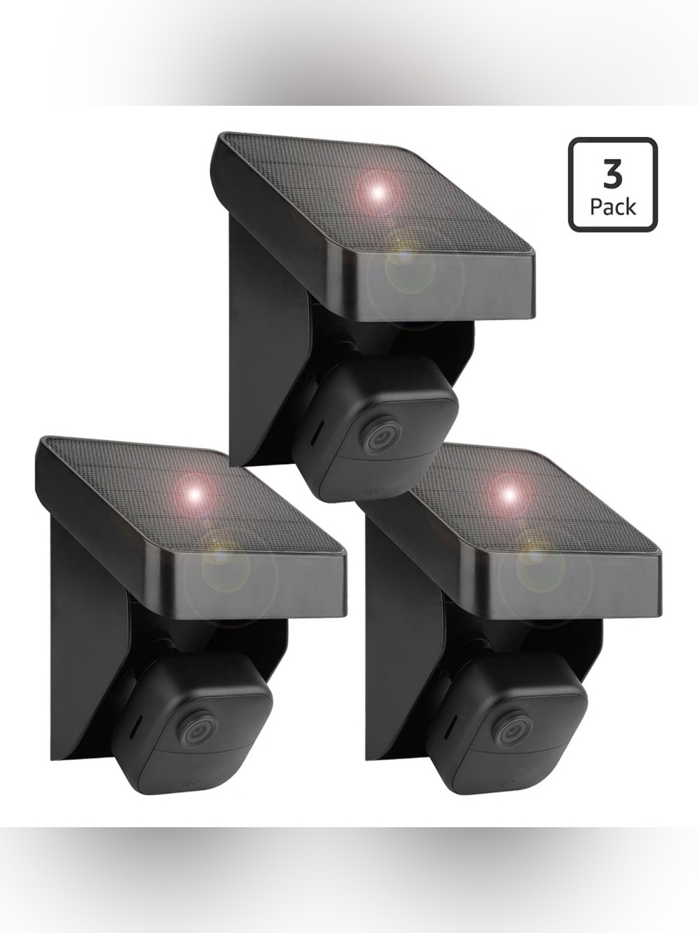 Link Outdoor Solar Camera with Black Weatherproof Shade